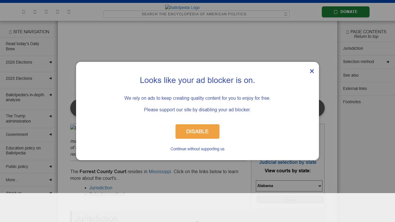 Forrest County Court, Mississippi - Ballotpedia