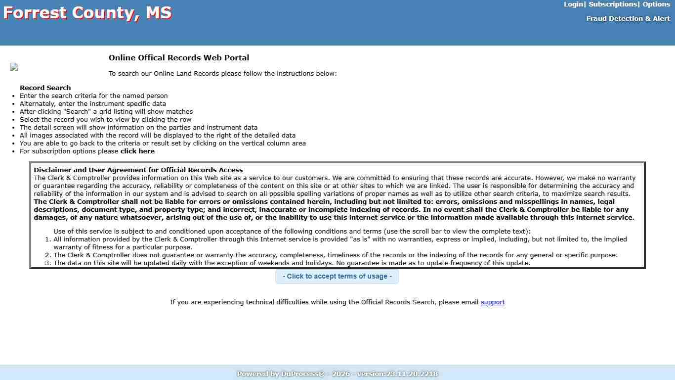 Official Records Inquiry